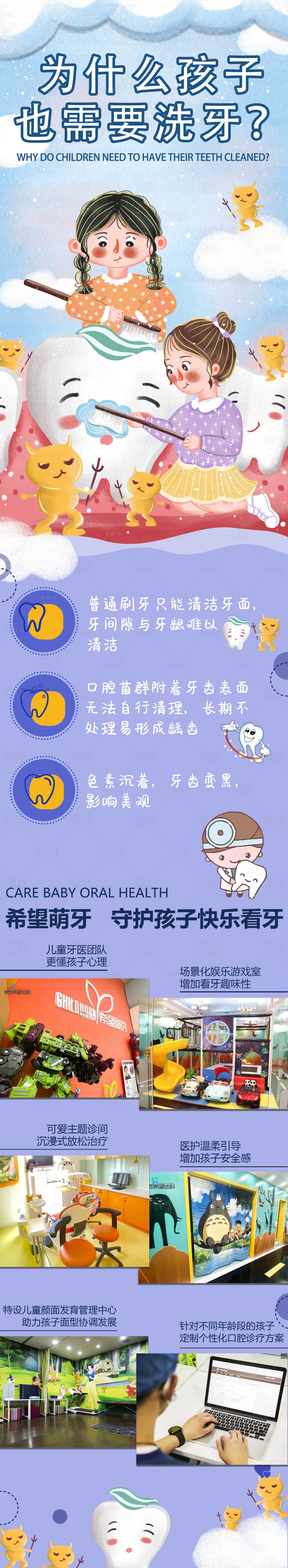 源文件下载【享设计】搜索编号：96490019755217301【儿童洗牙电商详情页】