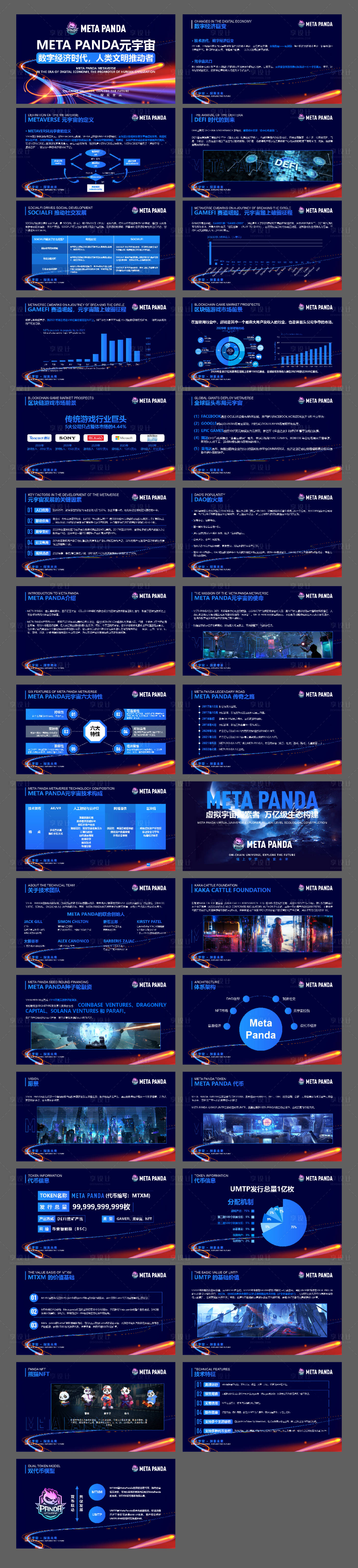 源文件下载【蓝色系元宇宙数字经济介绍PPT 】编号：20231024172241198