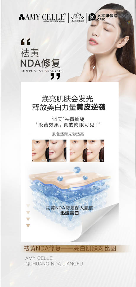 源文件下載【享設計】搜索編號：98270020052278574【醫美祛黃美白海報】