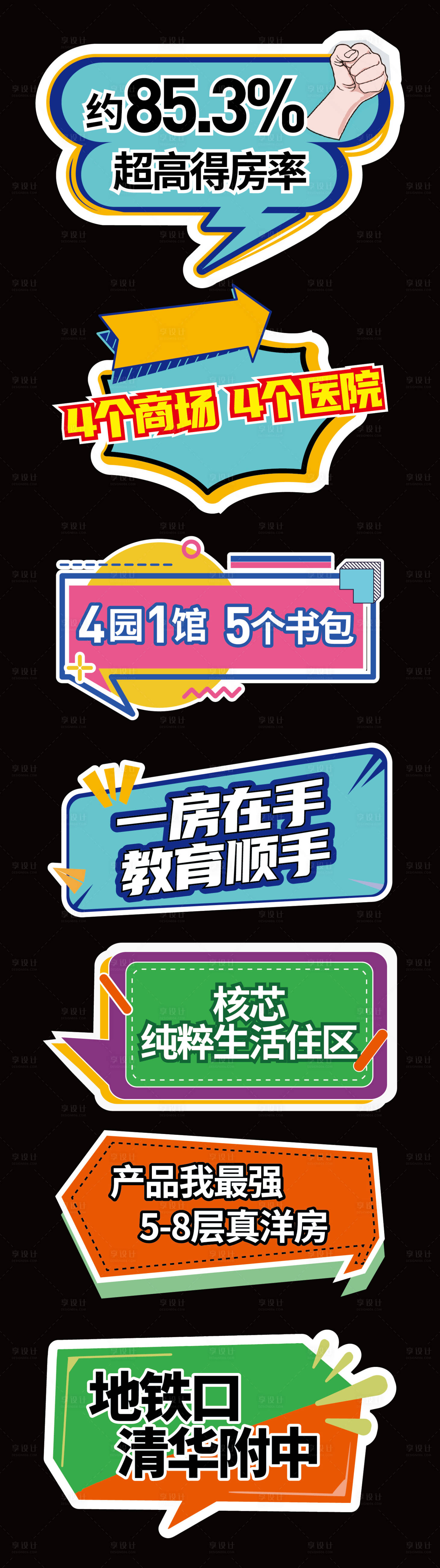 源文件下载【房地产项目优势手举牌】编号：74380019974146721