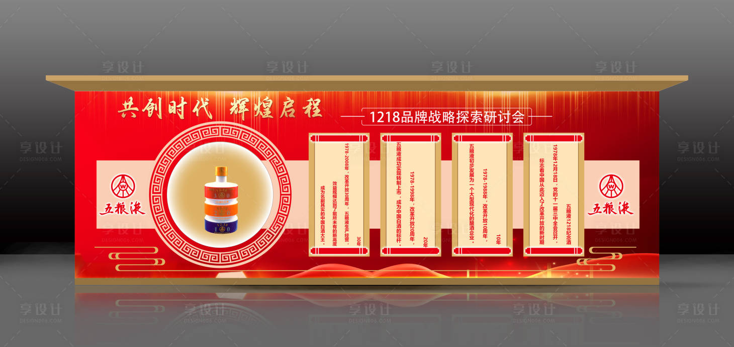 源文件下载【酒品类展示区发展历程文化墙】编号：23250020022902757