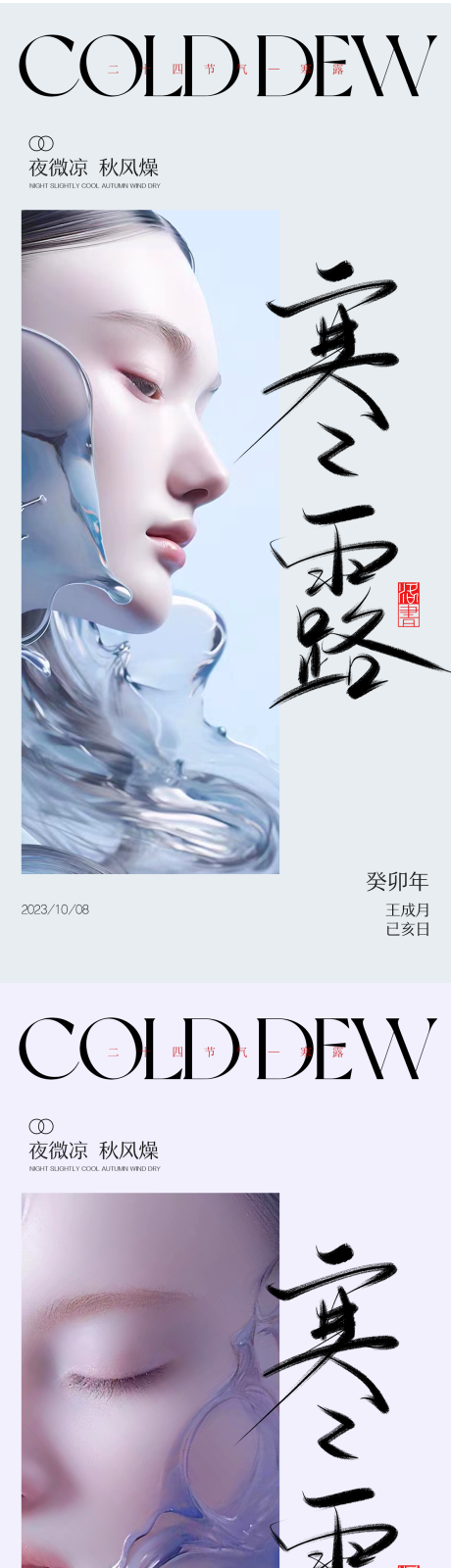 源文件下载【医美寒露海报】编号：49670019637393093
