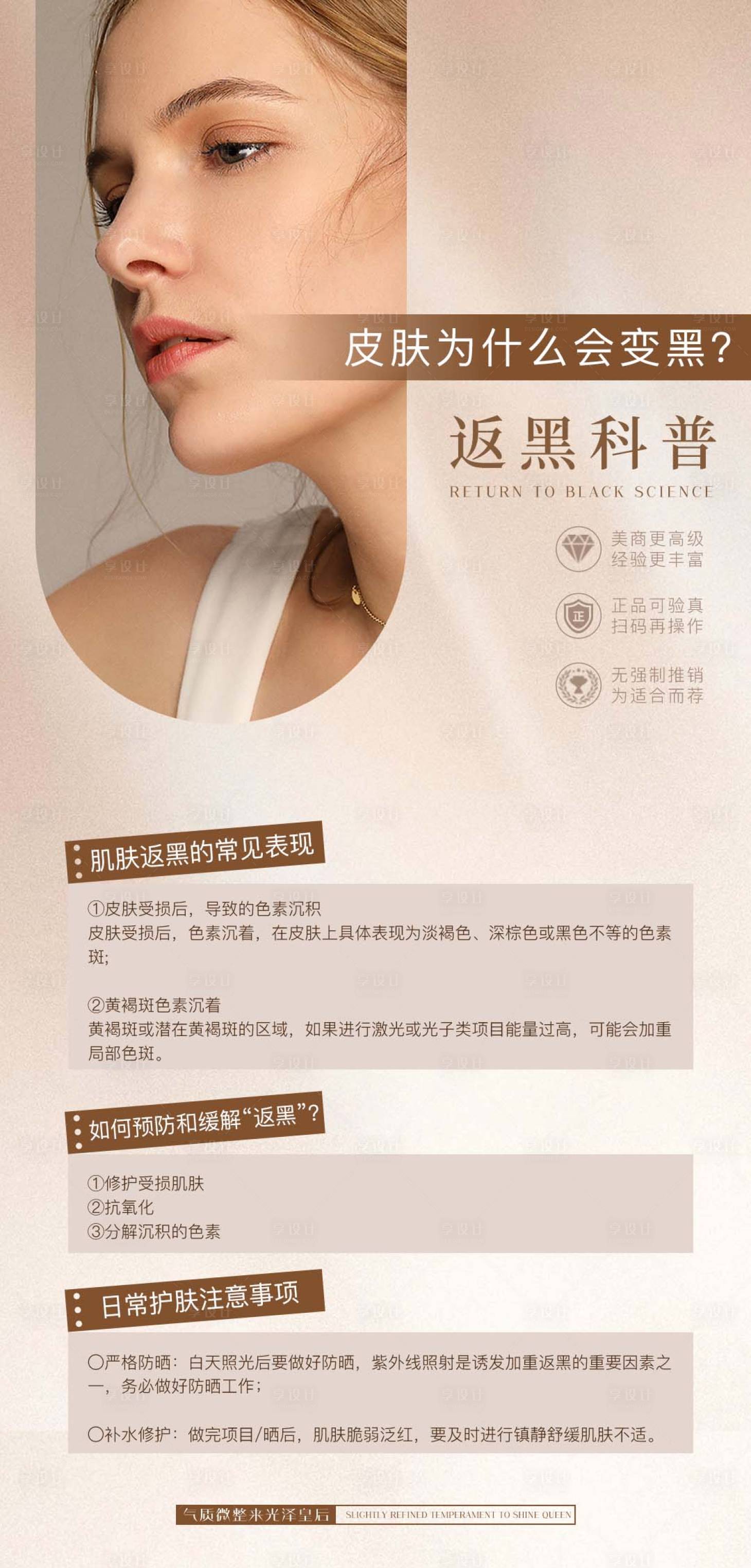 源文件下载【享设计】搜索编号：30620020015112744【医美科普海报】