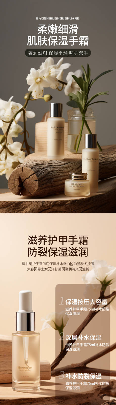 源文件下载【简约大气美妆护肤洗护电商详情页】编号：63410019641358538