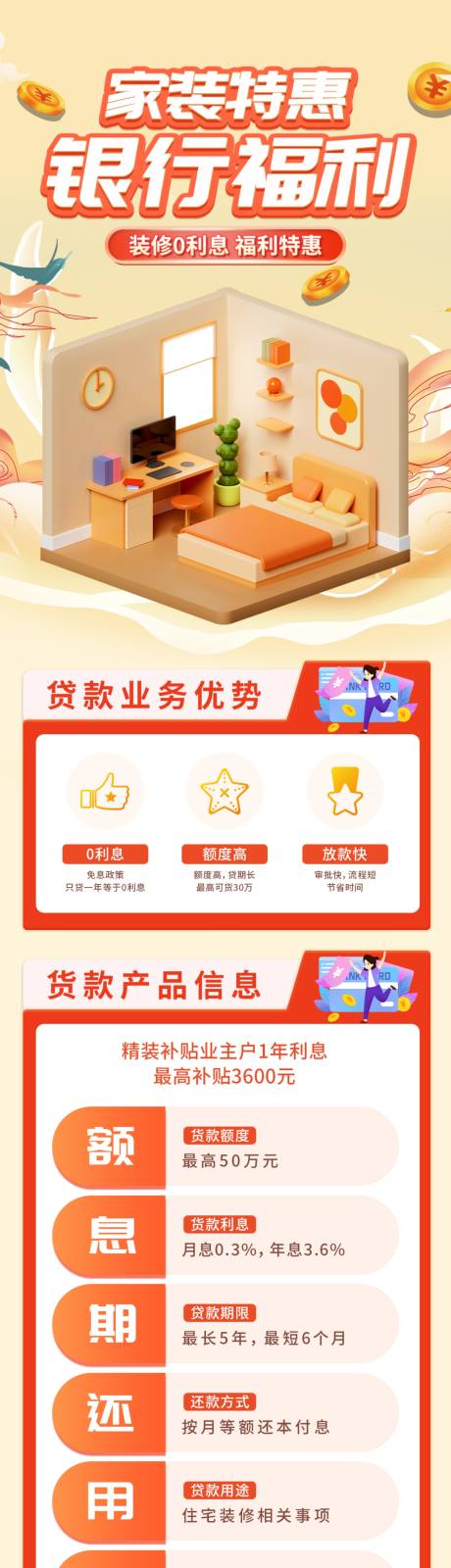 源文件下载【银行家装贷款特惠活动长图】编号：80510019649767398