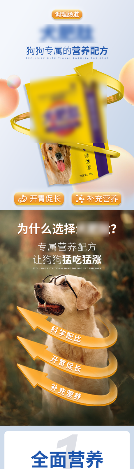 源文件下载【宠物呵护狗狗成长营养配方详情页】编号：78080019865589526