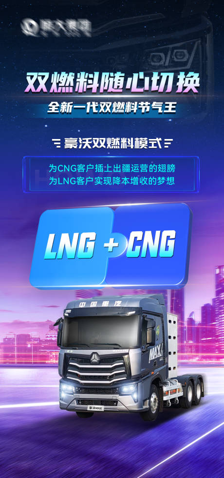 汽车燃料模式海报