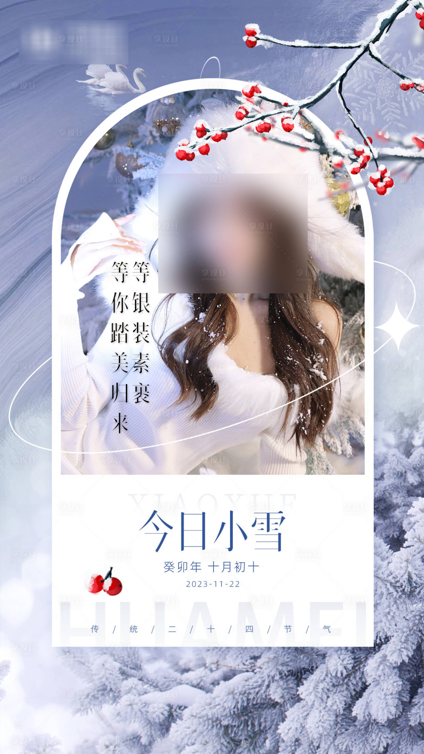 源文件下载【医美小雪海报】编号：49200019879079113