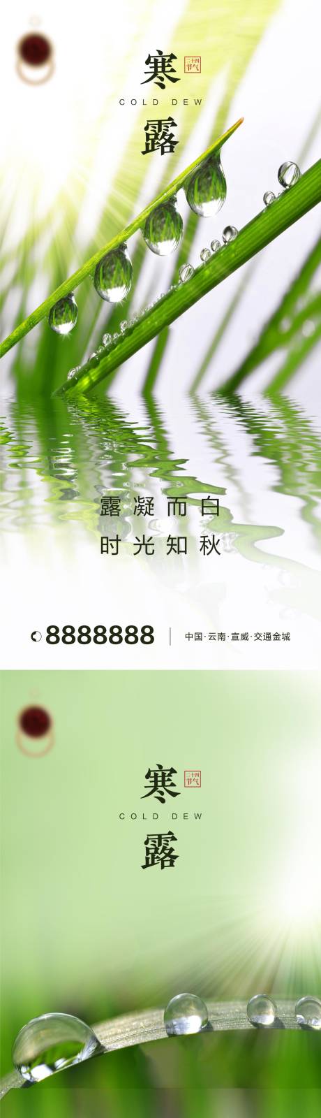 源文件下載【享設計】搜索編號：32220019608593760【寒露節氣系列海報】