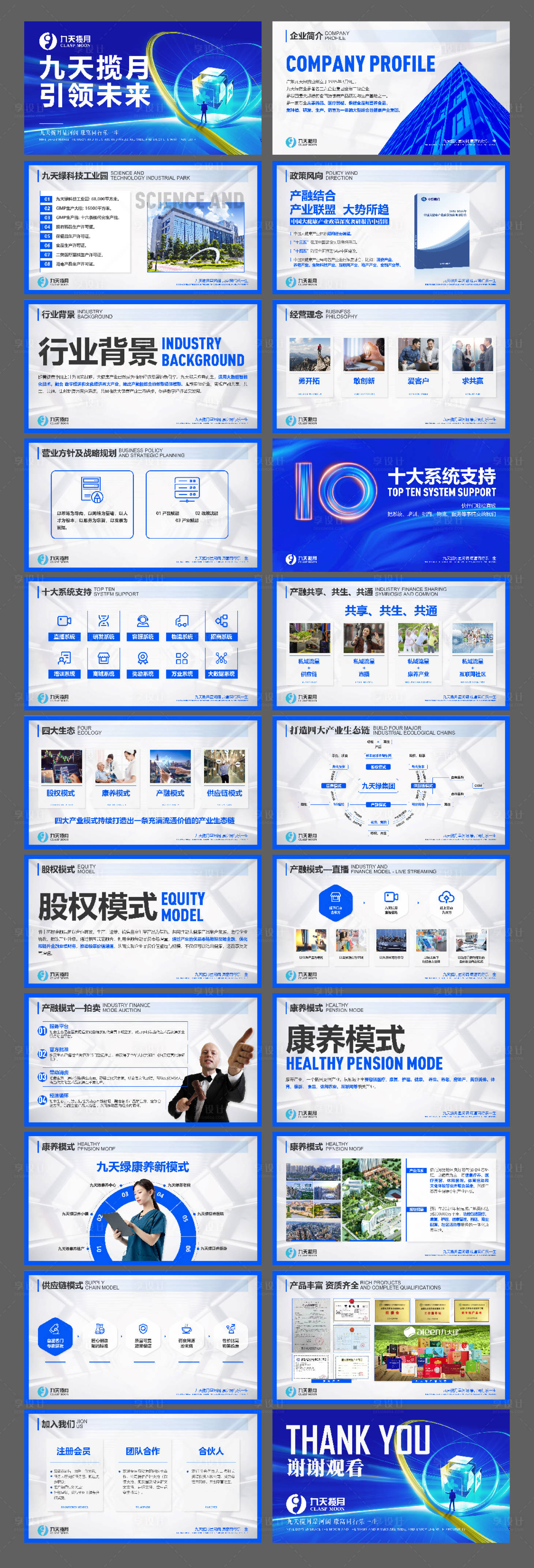 源文件下載【享設計】搜索編號：50480020068764341【藍色科技企業(yè)介紹PPT】