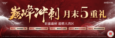 源文件下載【享設計】搜索編號：65750019616978750【地產熱銷紅金海報展板】