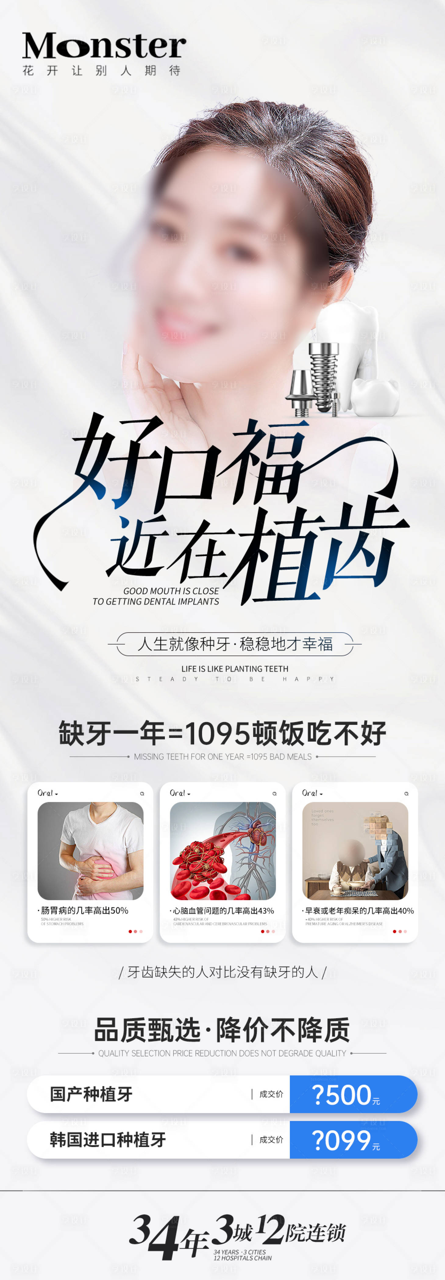 源文件下载【享设计】搜索编号：75780019872517461【医美种植牙专题】