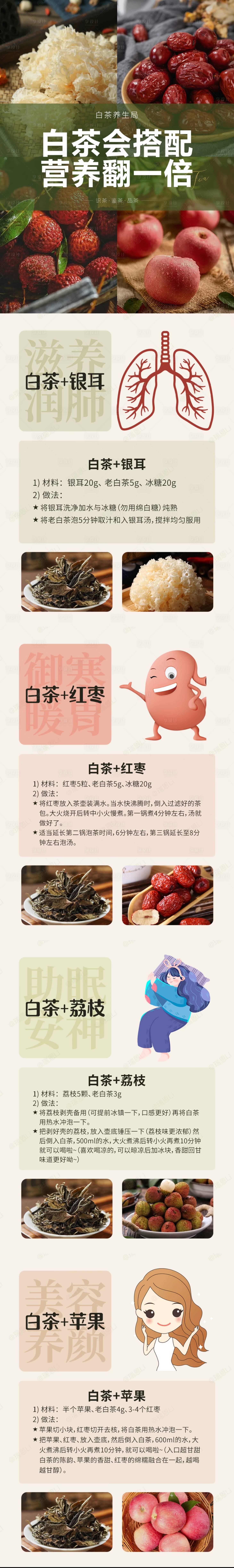 源文件下载【享设计】搜索编号：80870020114791804【白茶养生海报】