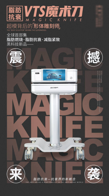 医美魔术刀朋友圈海报