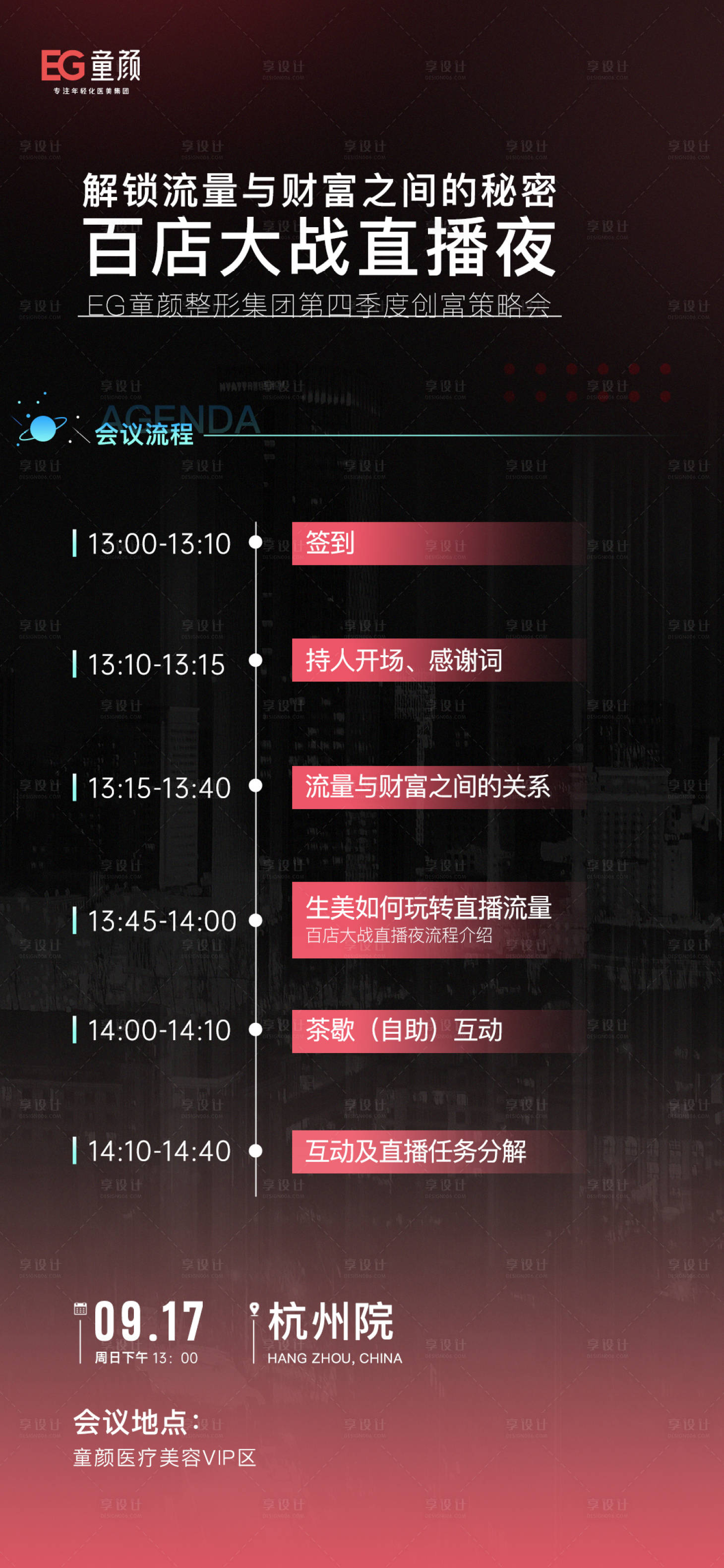 源文件下载【直播流程海报】编号：57240020090741721