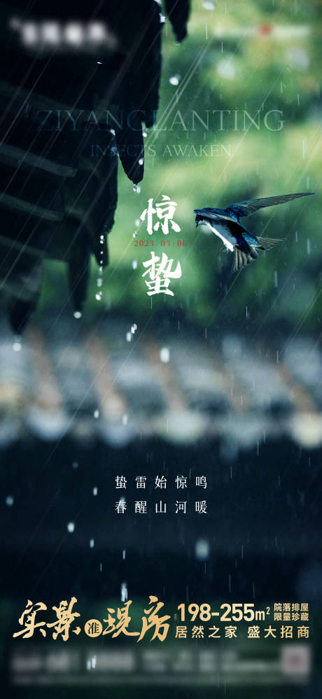 源文件下载【惊蛰节气海报】编号：36540020098026032