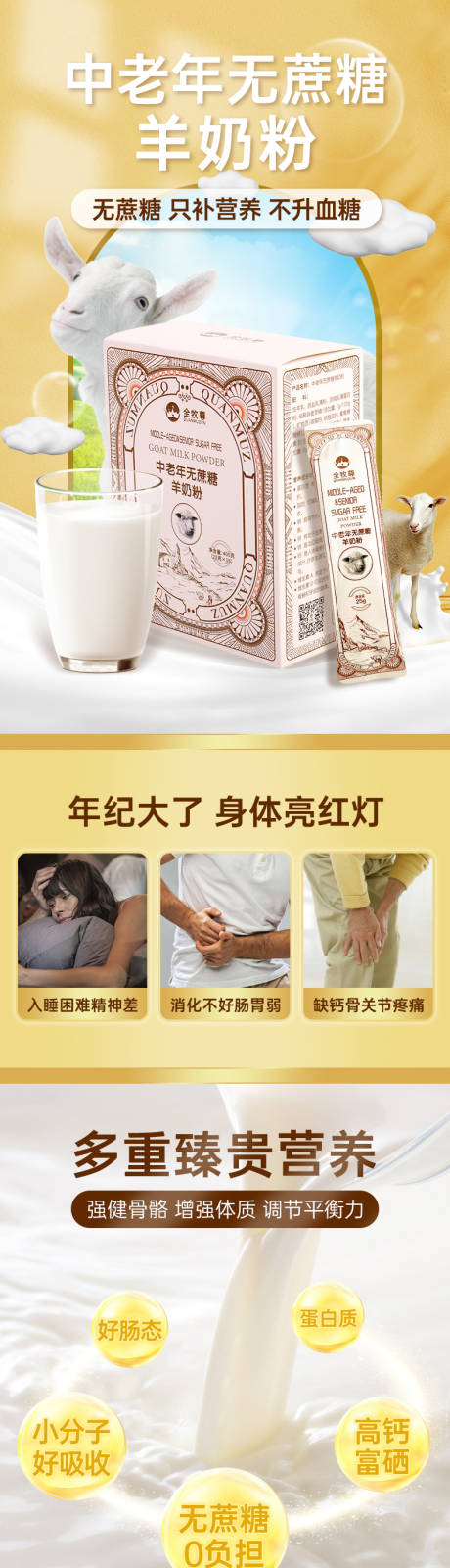 源文件下载【中老年无蔗糖羊奶粉详情页】编号：49950020077387646