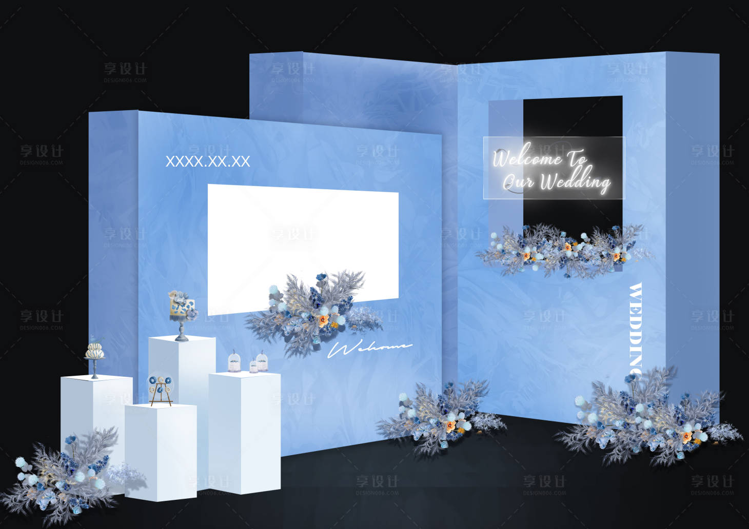 源文件下载【婚礼甜品台设计】编号：28580020016423426