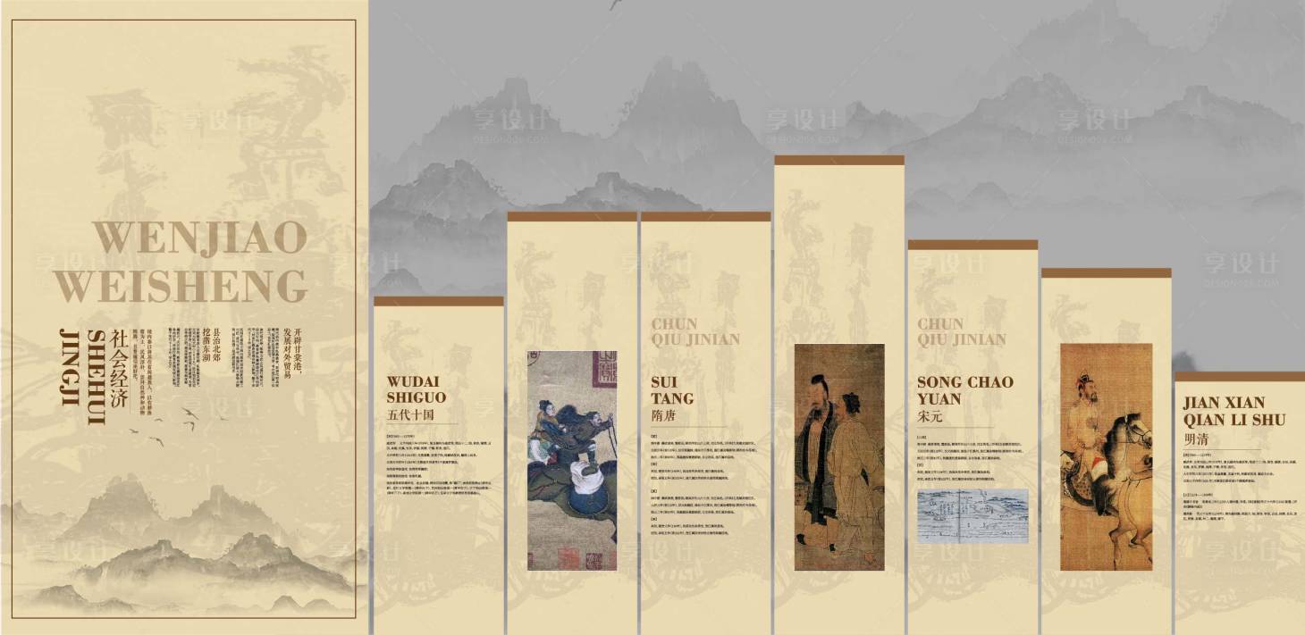 源文件下载【享设计】搜索编号：83140019998487268【民俗文化展厅版面设计】