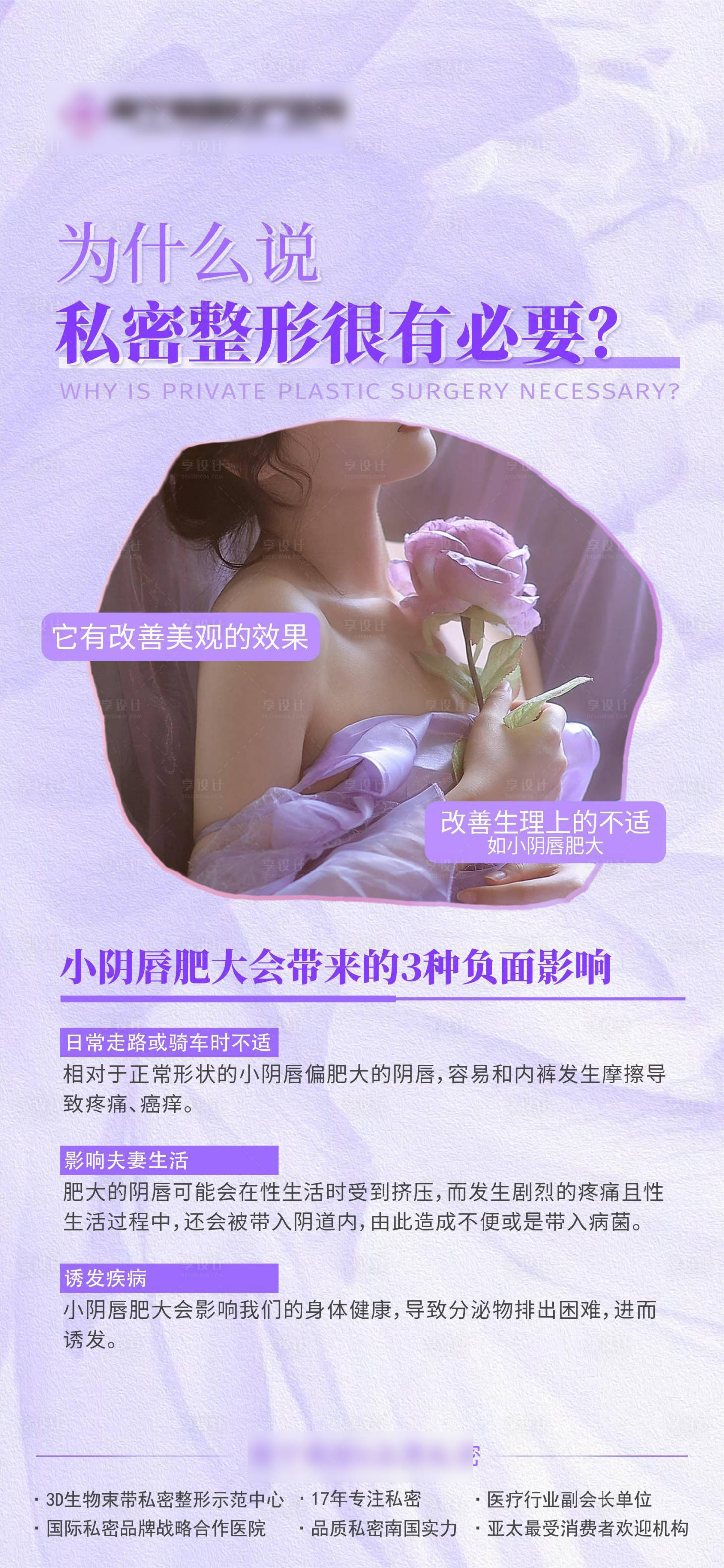 源文件下載【享設計】搜索編號：86390019735117095【私密整形科普海報】