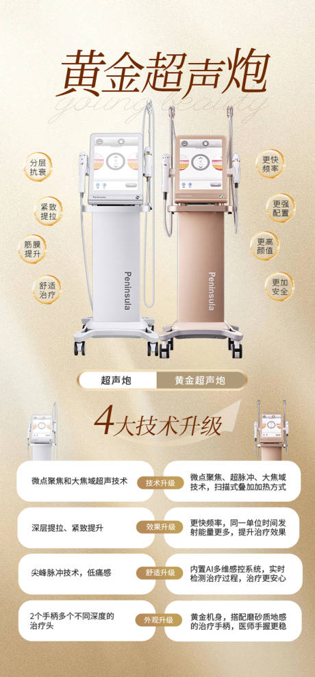 源文件下載【醫(yī)美超聲炮海報(bào)】編號(hào)：69050019836583188