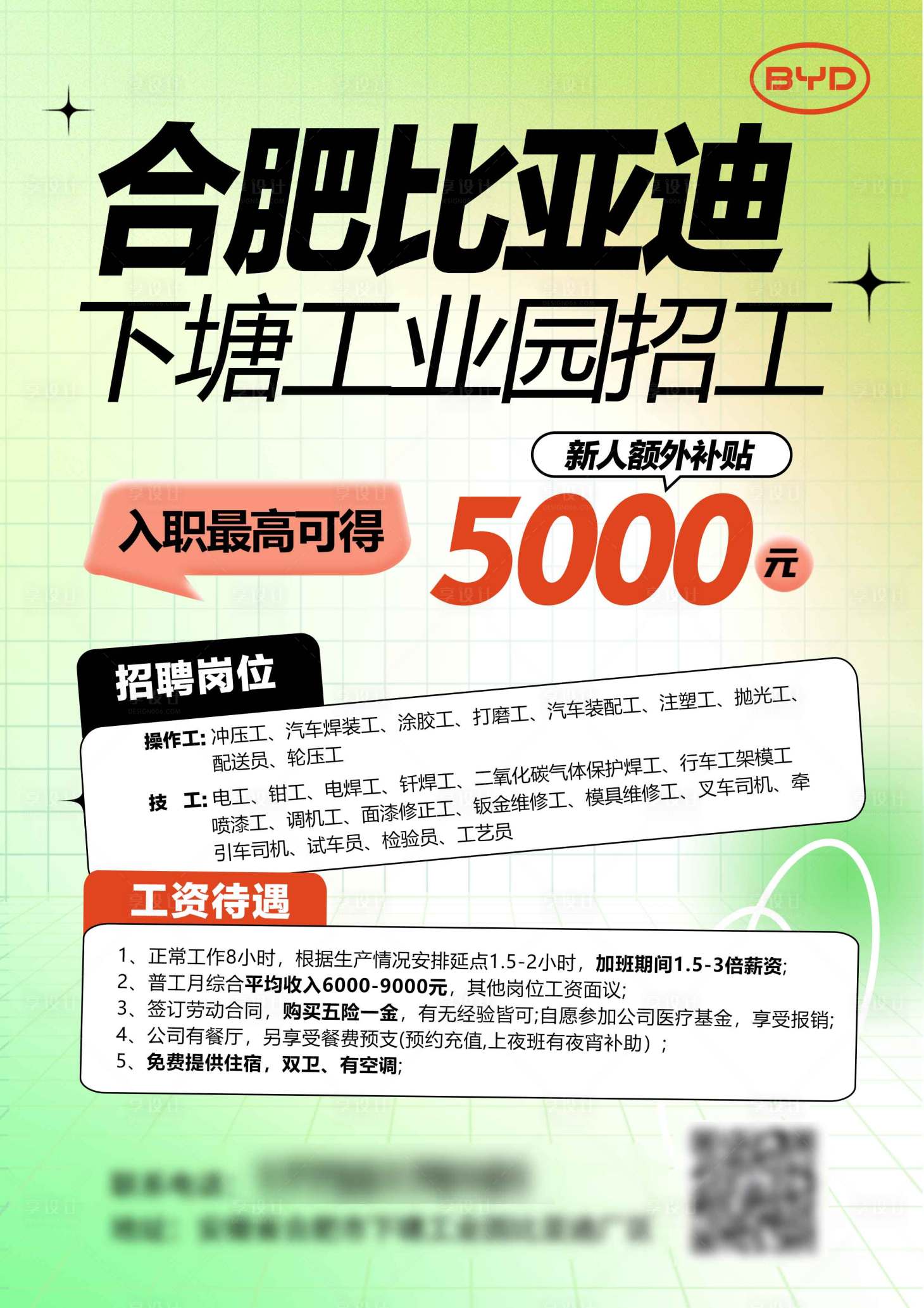 源文件下載【享設(shè)計】搜索編號：88680020099209110【工廠招工繽紛海報】