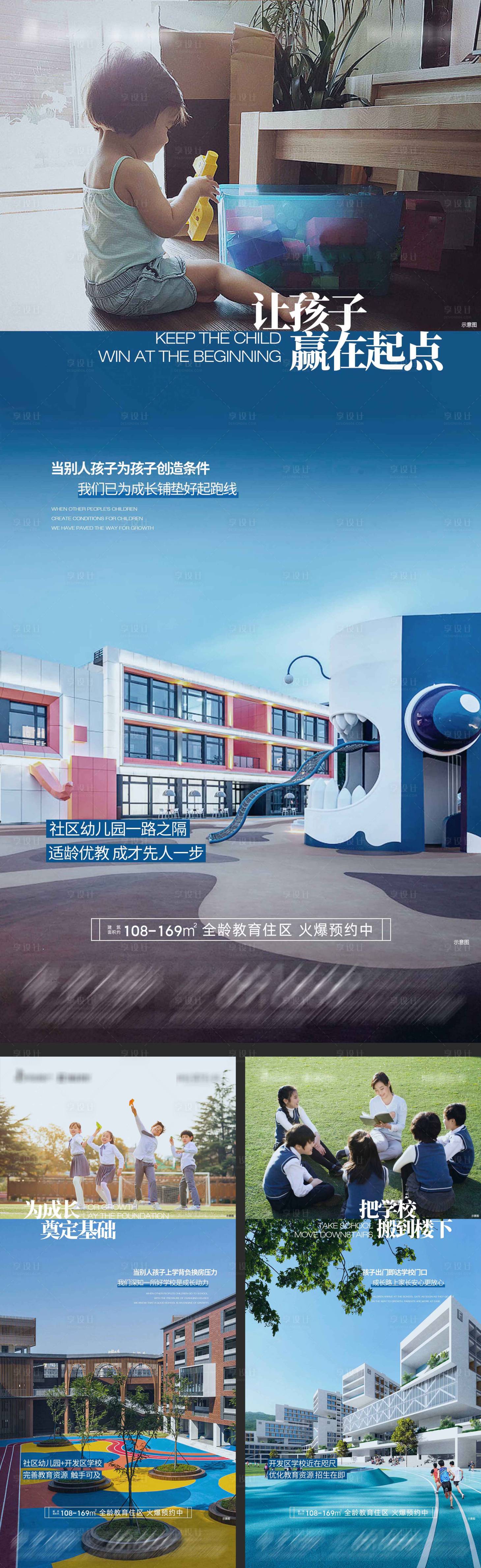 源文件下载【享设计】搜索编号：18030020009906943【地产学区价值点系列海报】