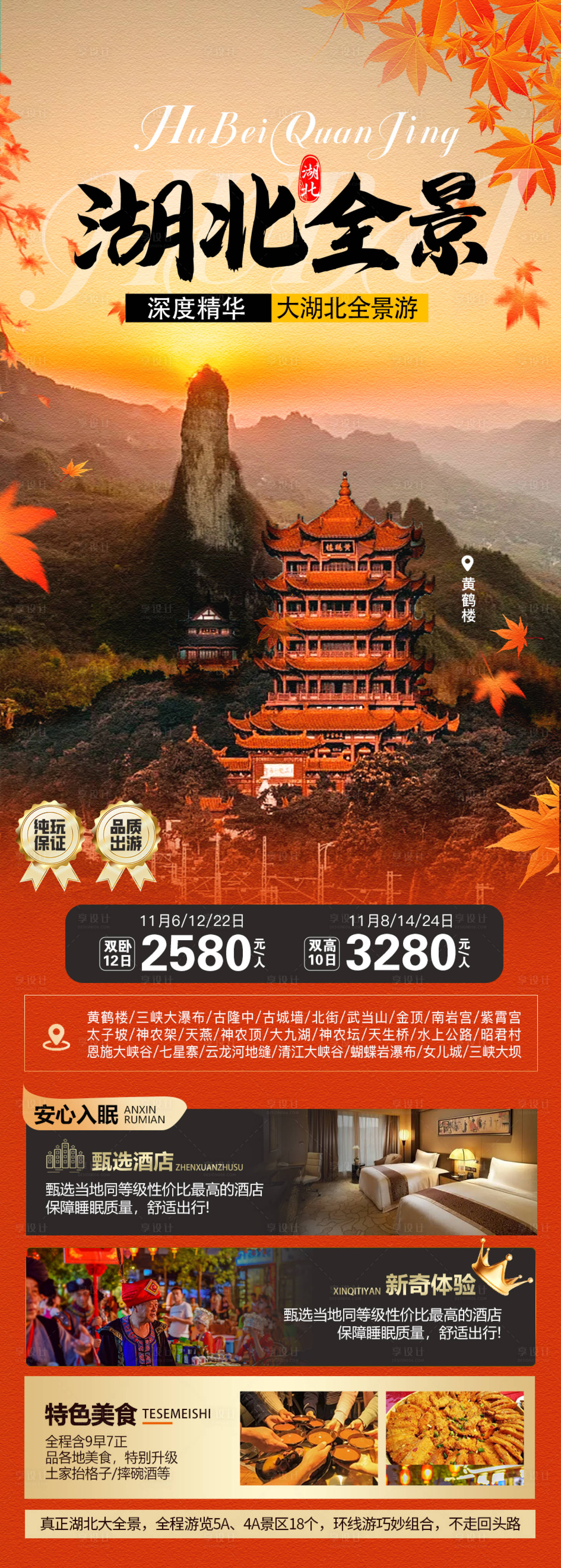 源文件下載【湖北全景旅游海報(bào)】編號(hào)：21410020012889710