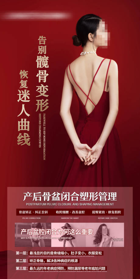 源文件下载【产后骨盆闭合塑形管理海报】编号：98420019752581990