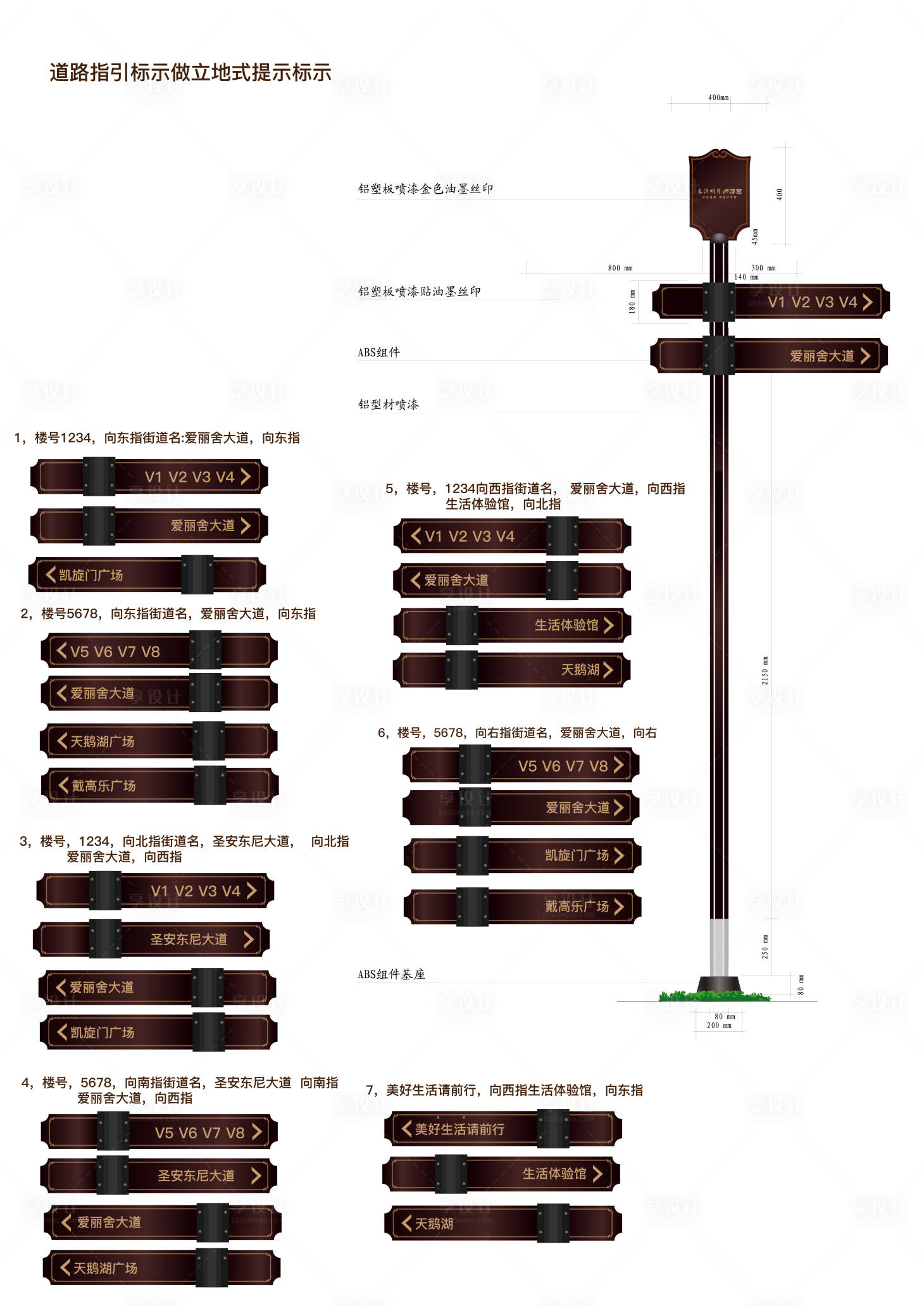 源文件下载【享设计】搜索编号：20070019768442080【道路指引牌】