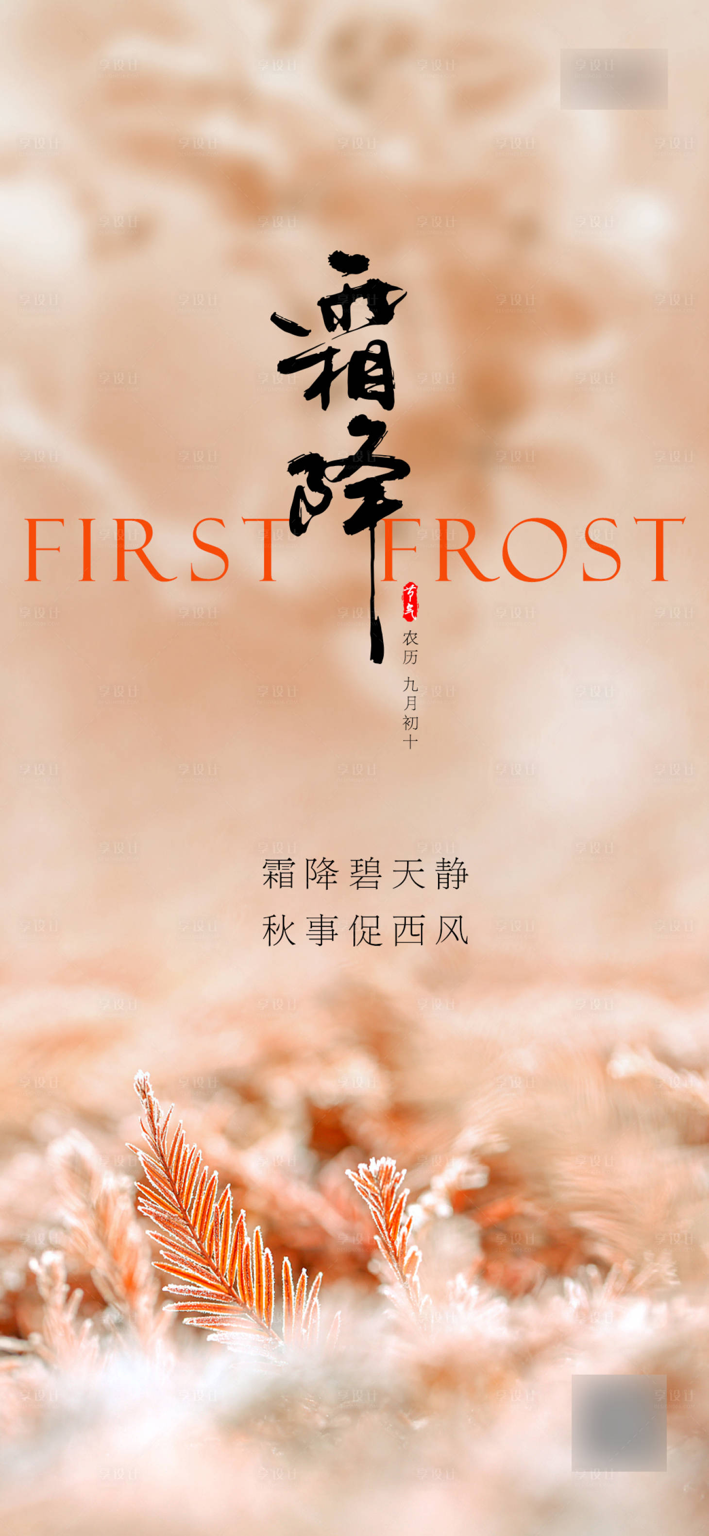 源文件下載【享設(shè)計(jì)】搜索編號(hào)：60430019996606917【霜降節(jié)氣海報(bào)】