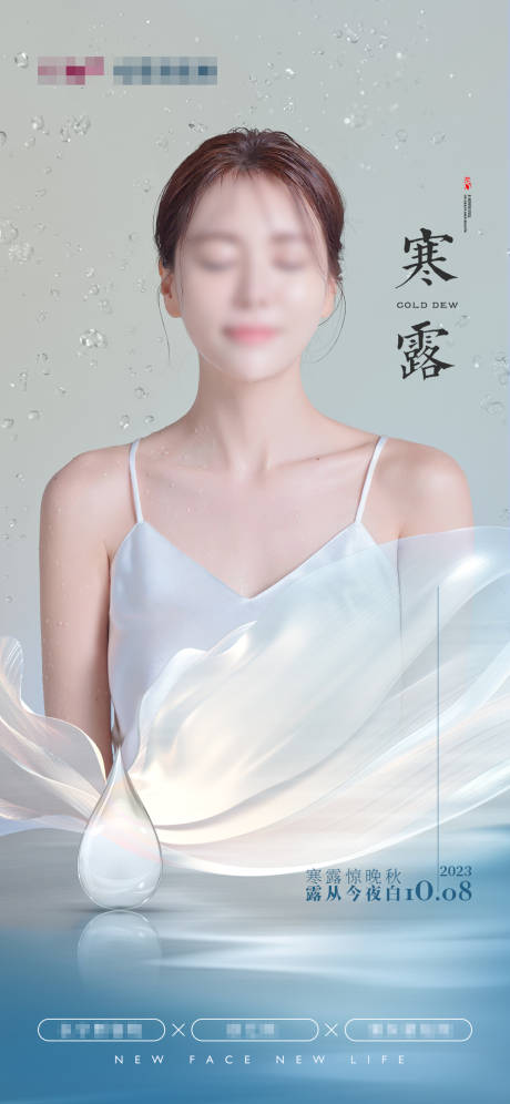 源文件下载【医美节气寒露海报】编号：17370019657714733