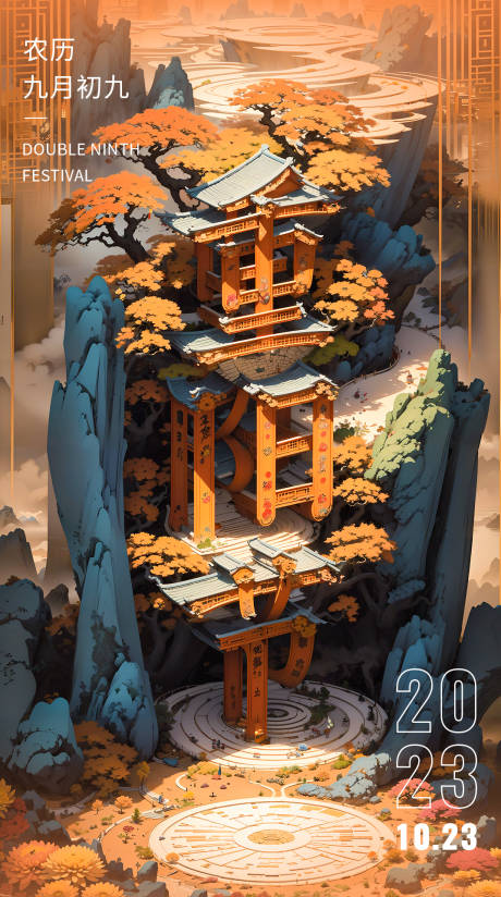 源文件下载【重阳节海报】编号：36220019891794127