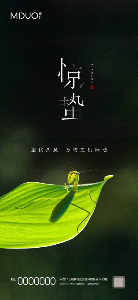 源文件下载【享设计】搜索编号：10340020080227268【惊蛰节气海报】