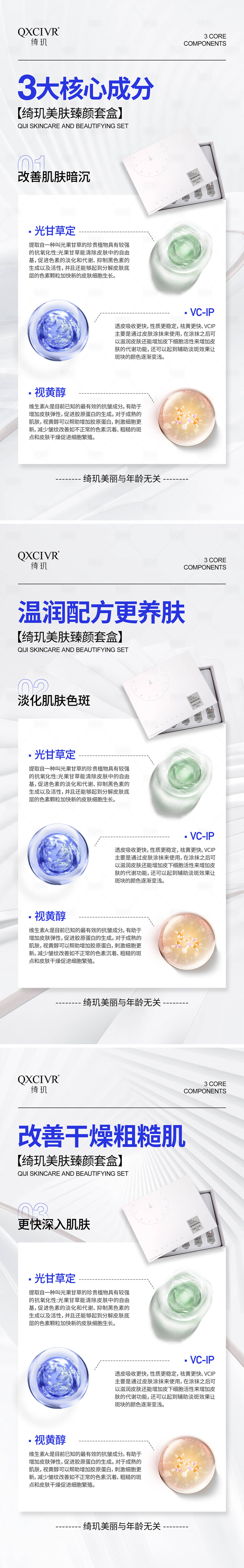 源文件下载【护肤成分系列海报展板】编号：39730019660426106