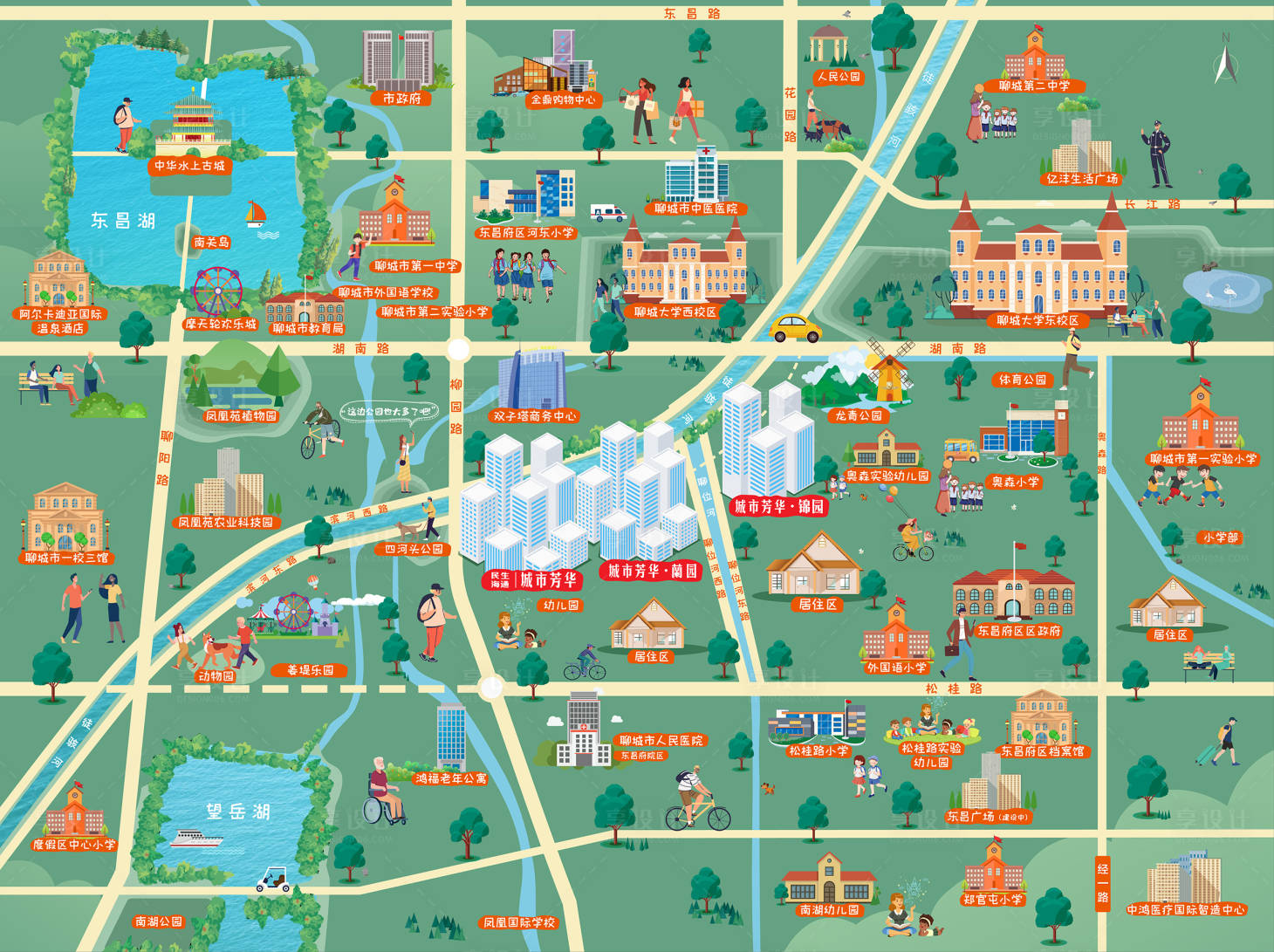 源文件下载【享设计】搜索编号：68330019753749295【卡通区位图】