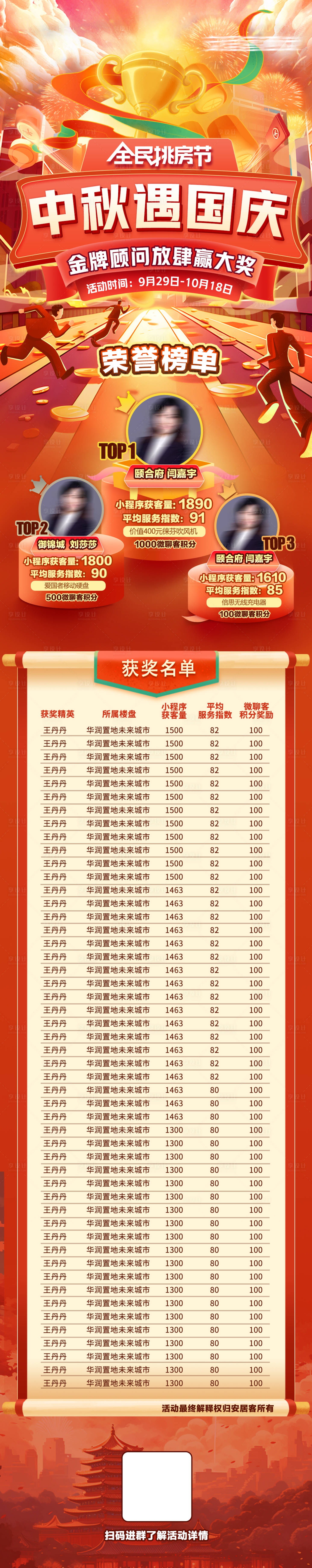 源文件下载【中秋遇上国庆排名长图】编号：14650019970348960