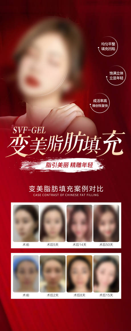 源文件下载【医美脂肪填充海报】编号：83450019642813012