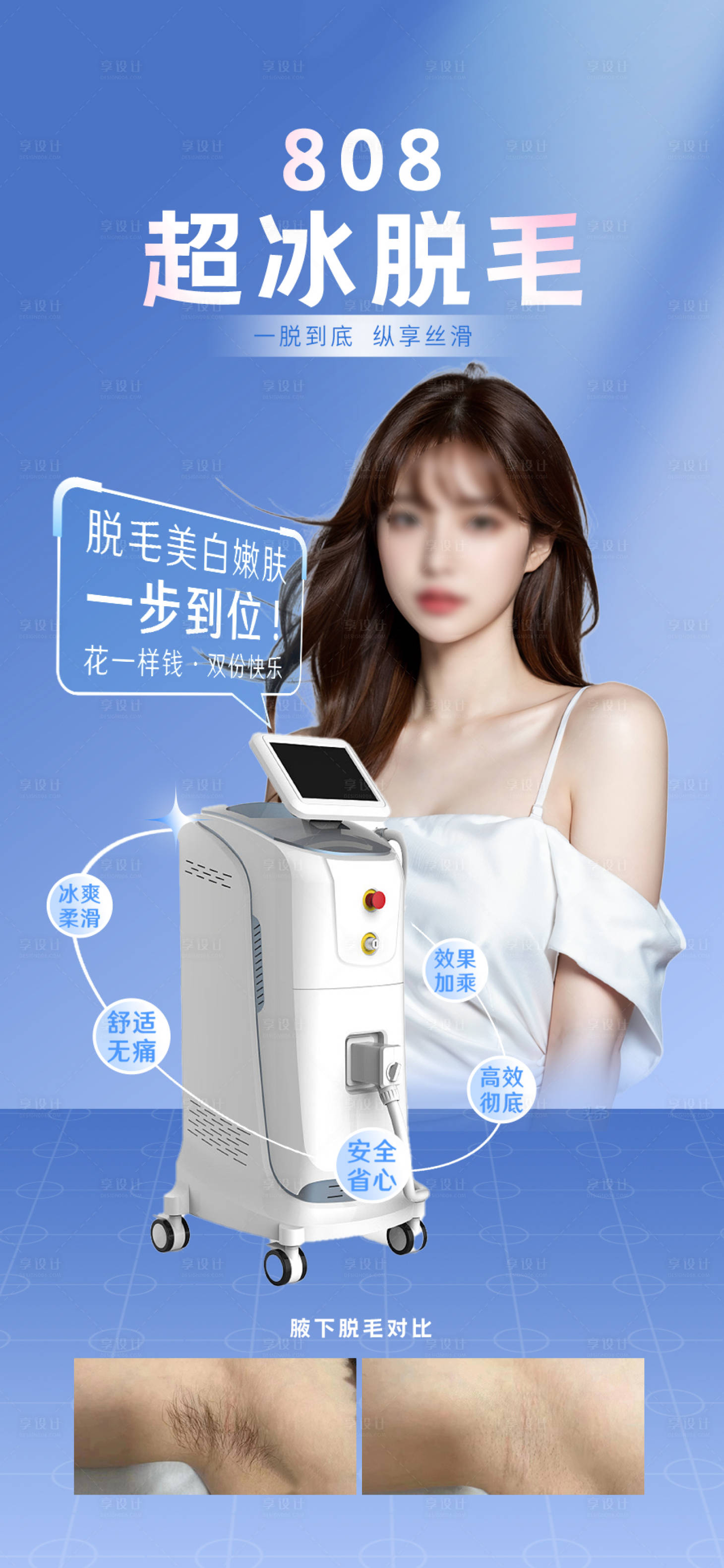 源文件下載【享設計】搜索編號：87250019992096834【醫美儀器海報】