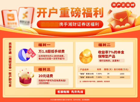 源文件下载【开户重磅福利海报】编号：13020020039368201