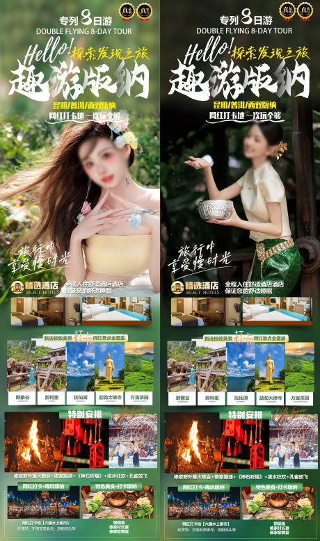 源文件下载【版纳旅游海报】编号：86100020392551784