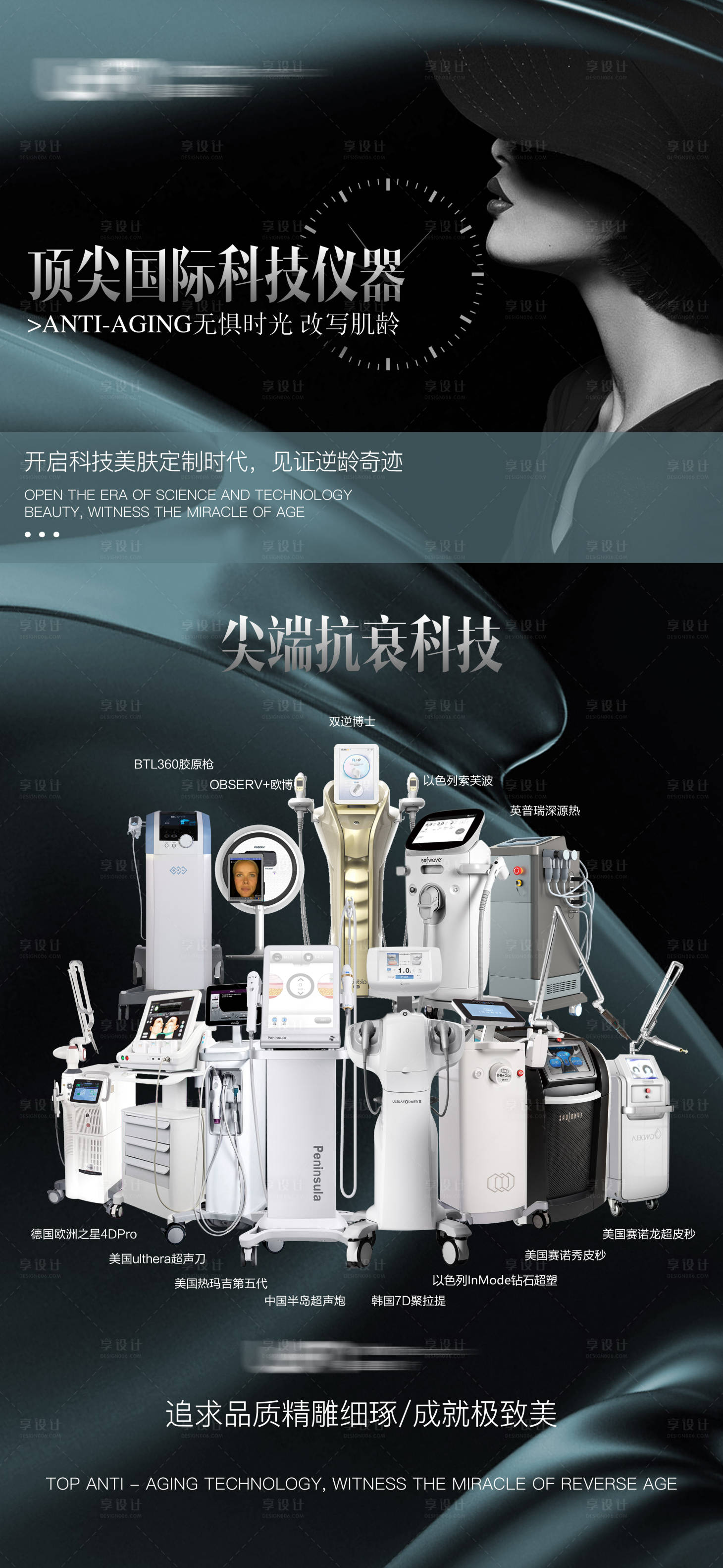 源文件下載【享設(shè)計】搜索編號：77370020548819467【醫(yī)美美業(yè)抗衰全儀器組合】