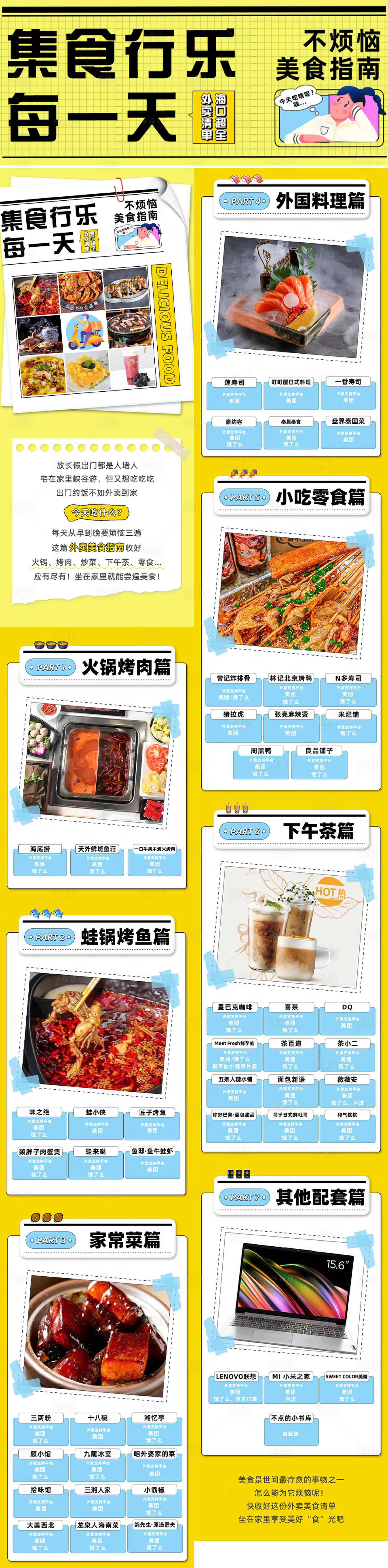 源文件下載【購物中心商場美食外賣餐飲長圖海報(bào)】編號(hào)：69060020545946939
