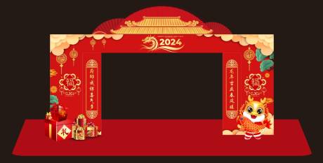 源文件下载【新年庆典美陈 】编号：52260020644816746