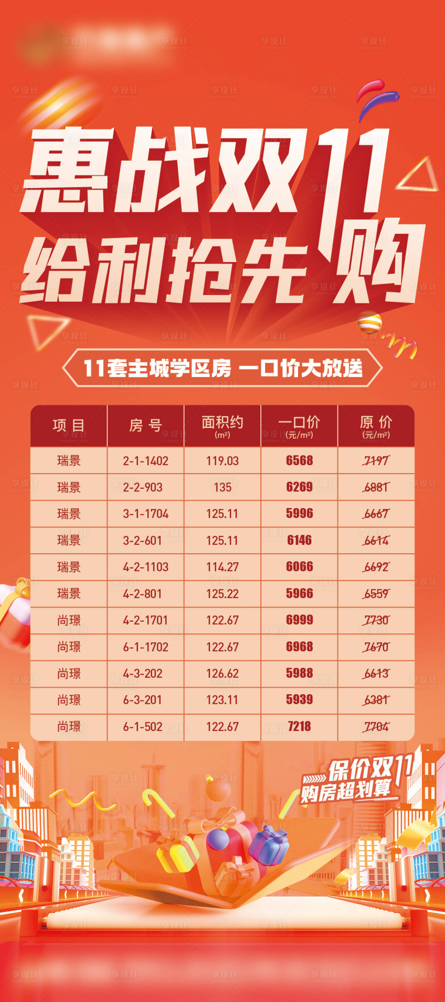 源文件下载【享设计】搜索编号：90060020137788864【地产热销特惠房大字报展架】