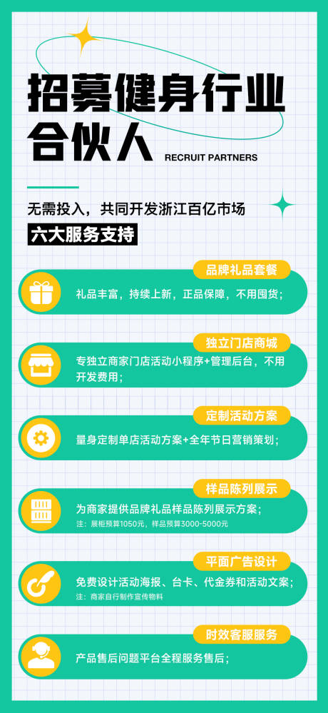 招商招募合伙人海报
