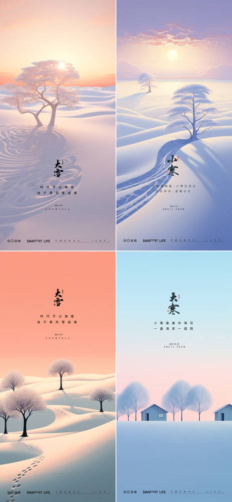 源文件下載【享設計】搜索編號：64280020467976853【大雪節氣海報】