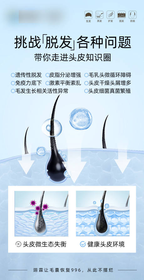 源文件下载【毛发翊霖产品外泌体海报】编号：46940020246883433