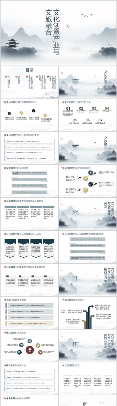 源文件下载【文化创意产业与文旅融合PPT】编号：91750020521565309