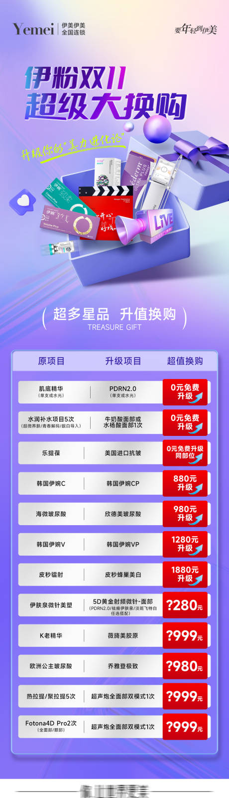 源文件下載【享設計】搜索編號：65580020268968838【醫美換購長圖海報】